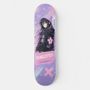 Persoonlijk Anime Pastel en Roze Skateboard