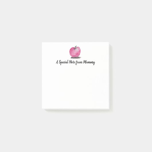 Persoonlijk aquarel appel Een speciale boodschap M Post-it® Notes (Voorkant)
