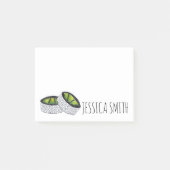 Persoonlijk Avocado Sushi Roll Japans voedsel Post-it® Notes (Voorkant)