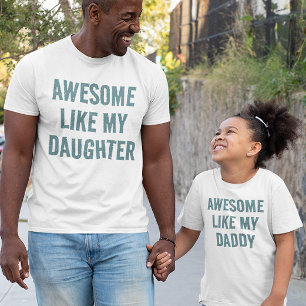 Persoonlijk AWESOME ZOALS MIJN DOCHTER Kinder T-Sh T-shirt