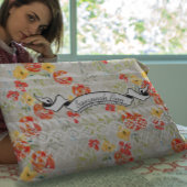 Persoonlijk Aztec Floral Red en Oranje Patroon Kussensloop