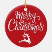 Persoonlijk 'Baby It's Cold Outside' script Keramisch Ornament (Achterkant)