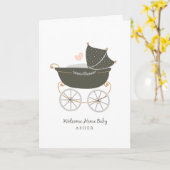 Persoonlijk Baby Kaart (Gele Bloem)