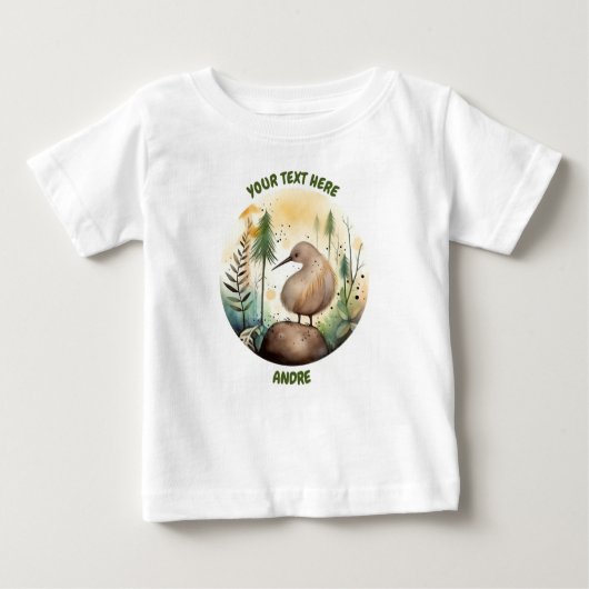 Persoonlijk Baby Kiwi T-shirt (Voorkant)