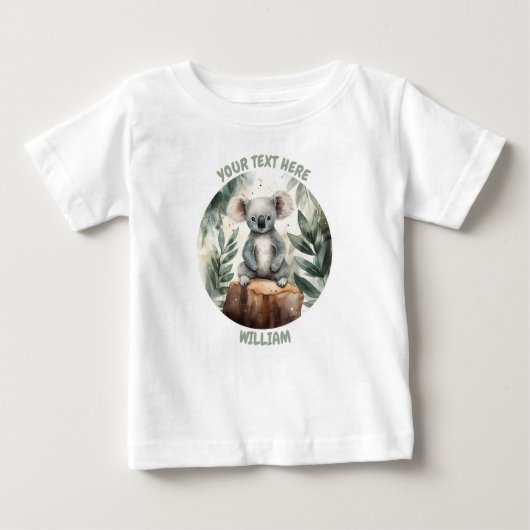Persoonlijk baby Koala T-shirt (Voorkant)
