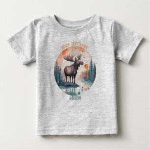 Persoonlijk baby Moose T-shirt
