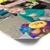 Persoonlijk Baby-Poster voor eerste jaar collage Poster (Hoek)