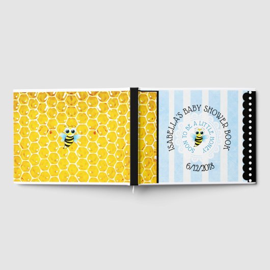 Persoonlijk Baby shower van Honeybee Bumblebee Gastenboek (Volledig)