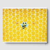 Persoonlijk Baby shower van Honeybee Bumblebee Gastenboek (Achterkant)