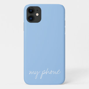 Persoonlijk babyblauw iPhone 11 hoesje