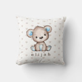 Persoonlijk Babykind's bruin Beer Kussen (Voorkant)