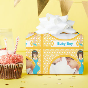 Persoonlijk babypeuter Fotopapier Cadeaupapier
