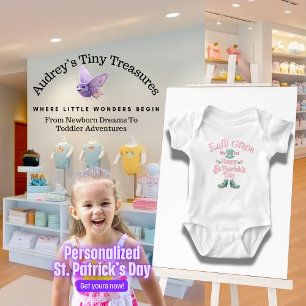 Persoonlijk baby's 1e St. Patrick's Day-rompertje Romper