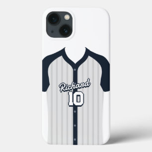 Persoonlijk Baseball Fan Jersey Naam en Nummer G iPhone 13 Hoesje