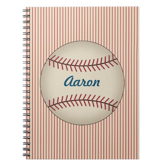 Persoonlijk Baseball Notitieboek (Voorkant)