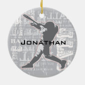 Persoonlijk Baseball Ornament (Achterkant)