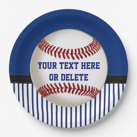 Persoonlijk Baseball Paper Bord Red, White Blue (Voorkant)