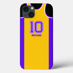 Persoonlijk Basketbal Fan Jersey Naam en Nummer iPhone 13 Hoesje