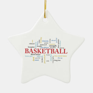 Persoonlijk Basketball Coach Hartelijk dank in woo Keramisch Ornament