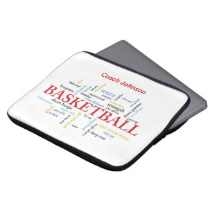 Persoonlijk Basketball Coach Hartelijk dank in woo Laptop Sleeve