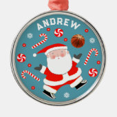 Persoonlijk Basketball Collectible Metaal Ornament (Voorkant)