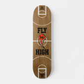 Persoonlijk basketball "Fly High"-skateboard Skateboard (Voorkant)
