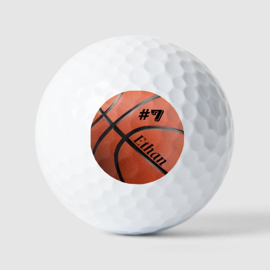Persoonlijk Basketball Golfballen (Voorkant)