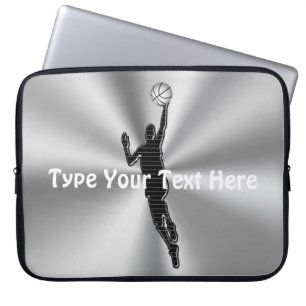 Persoonlijk Basketball-Hoesje, 10 tot 15 in laptop Laptop Sleeve