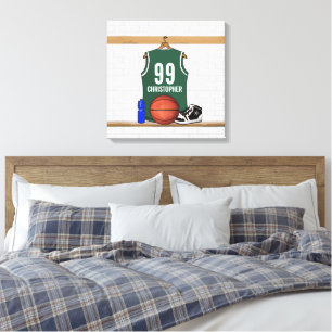 Persoonlijk Basketball Jersey Wrapped Canvas Afdruk