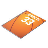 Persoonlijk Basketball Notitieboek (Linkerzijde)