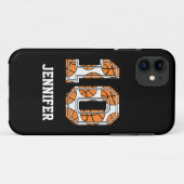 Persoonlijk Basketball Number 10 Case-Mate iPhone Case (Achterkant (horizontaal))