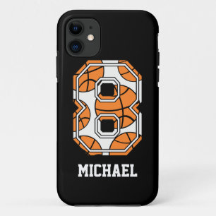 Persoonlijk Basketball Number 8 iPhone 11 Hoesje