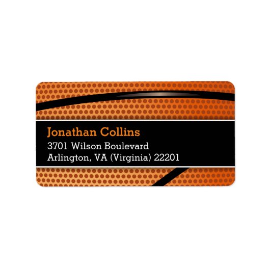 Persoonlijk Basketball | Sport Etiket (Voorkant)