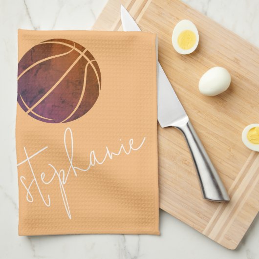 Persoonlijk Basketball Theedoek (Quarter Fold)