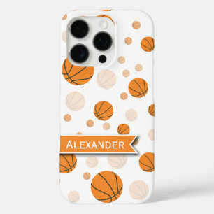Persoonlijk Basketbalpatroon iPhone 16 Pro Hoesje
