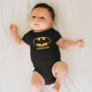 Persoonlijk Batman-symbool Ovale Logo Romper