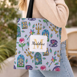 Persoonlijk Beauty and the Beast-boek voor meisjes Draagtas