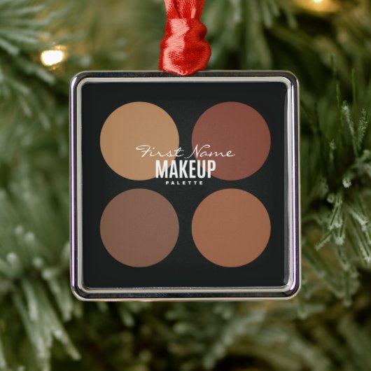 Persoonlijk Beauty Makeup Palet Metalen Ornament (Boom)