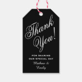 Persoonlijk bedank bruiloftsgeschenk cadeaulabel (Voorkant)