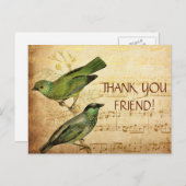 Persoonlijk bedankt Briefkaart (Voorkant / Achterkant)