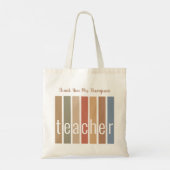 Persoonlijk bedankt leraar tote bag (Achterkant)