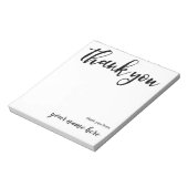 Persoonlijk bedankt Notitieblok (Gedraaid)