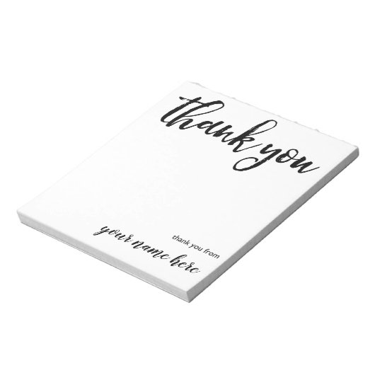 Persoonlijk bedankt Notitieblok (Gedraaid)