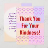 Persoonlijk: "Bedankt voor je verstand!" Kaart (Voorkant / Achterkant)