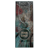 Persoonlijk bedrijfslogo | Eigen merk verpakking Wijn Cadeautas (Achterkant)