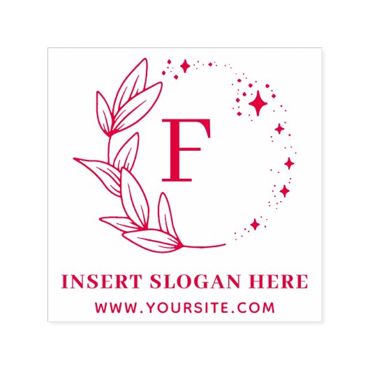 Persoonlijk Bedrijfsmonogram Zelfinktende Stempel (Design)