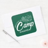 Persoonlijk Bergkamp Bachelorette Feest Vierkante Sticker (Envelop)