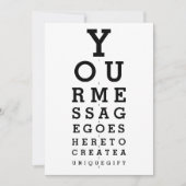 Persoonlijk Bericht Optometristenkaart Kaart (Voorkant)