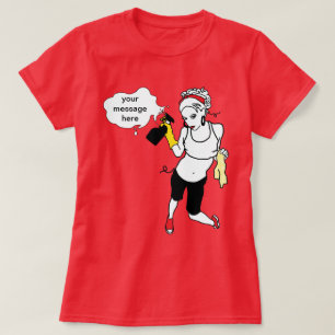 persoonlijk bericht voor snaarreiniging t-shirt