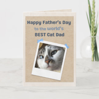Persoonlijk Bericht voor Werelds Beste KattenPapa Kaart